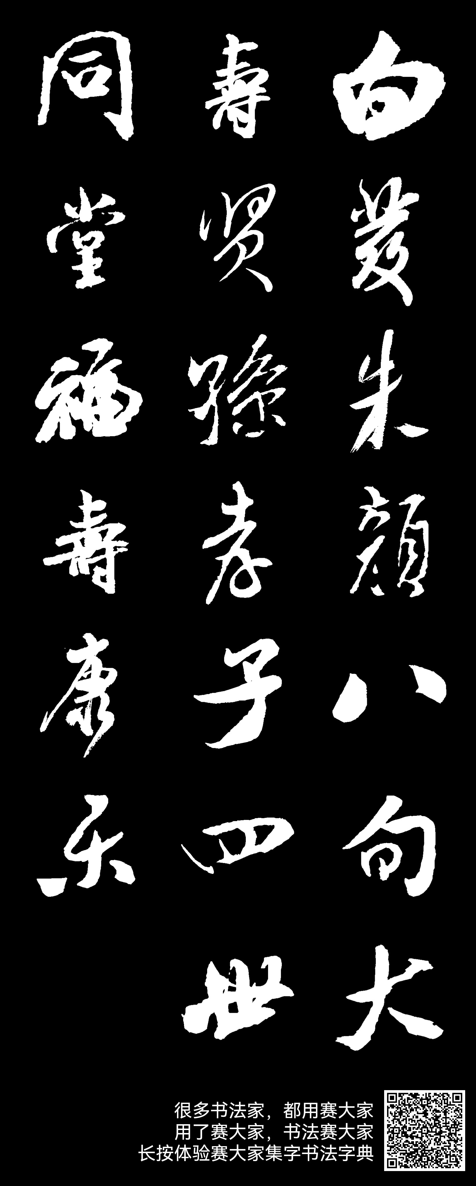 白发朱颜八旬大寿贤孙孝子四世同堂福寿康乐